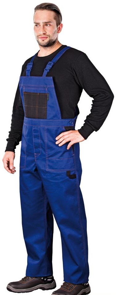 Nohavice MM s náprsenkou modré