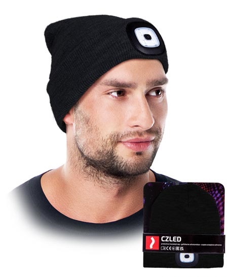 Zimná čiapka s LED svetlom