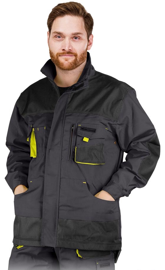 Blúza FORMEN sivo-žltá