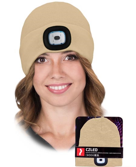 Zimná čiapka s LED svetlom