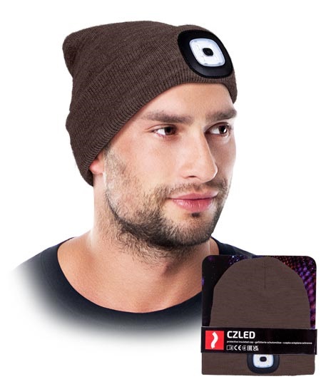 Zimná čiapka s LED svetlom