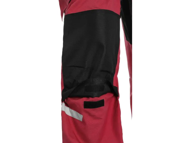 Nohavice STRETCH červené do pása