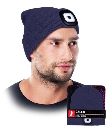 Zimná čiapka s LED svetlom