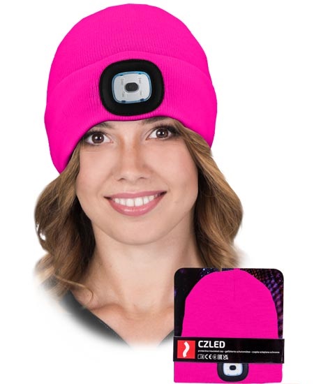 Zimná čiapka s LED svetlom