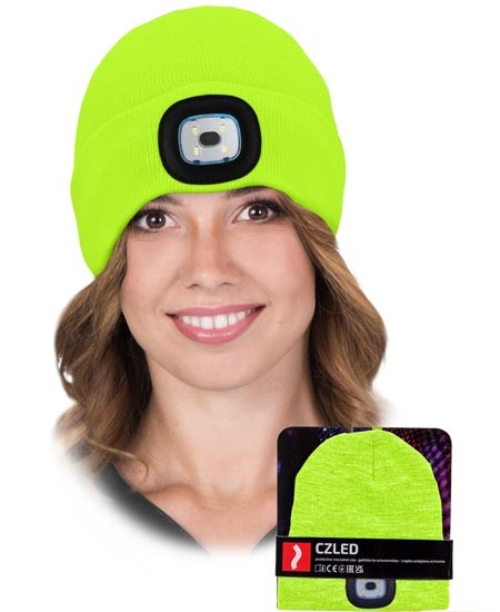 Zimná čiapka s LED svetlom