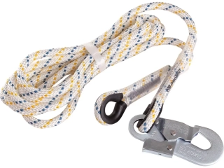 Bezpečnostné lano LP 100 s karabínou, 2,5 m