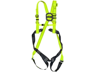 Bezpečnostný postroj P-30, čierno-žltý (Hi-vis)
