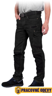 Nohavice JEANS BLACK