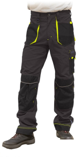 Nohavice FORMEN sivo-žlté