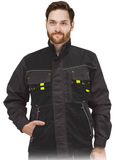 Blúza FORMEN sivo-žltá