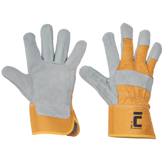 Kombinované rukavice EIDER žlté - 10